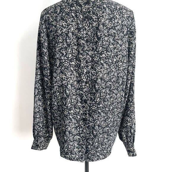 VTG Rena Rowan for Saville Buttons Back Flower Top - Picture 3 of 6
